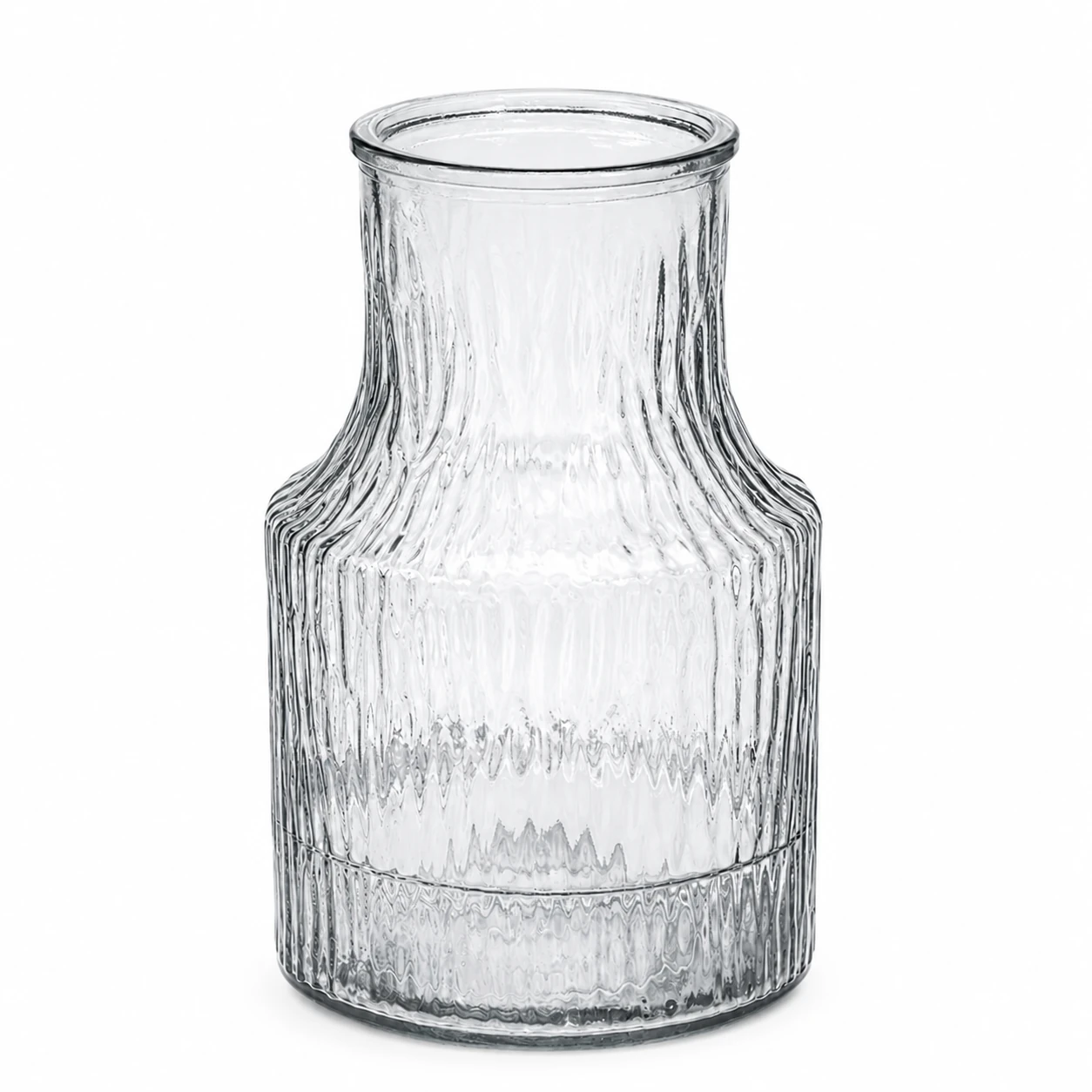 Embossed Glass Vase