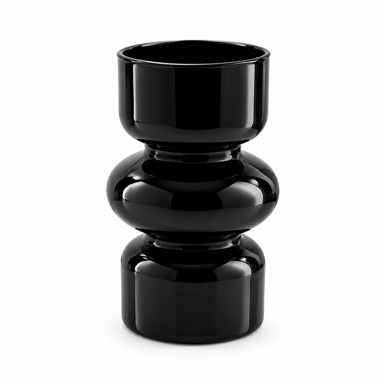 Black Glass Vase