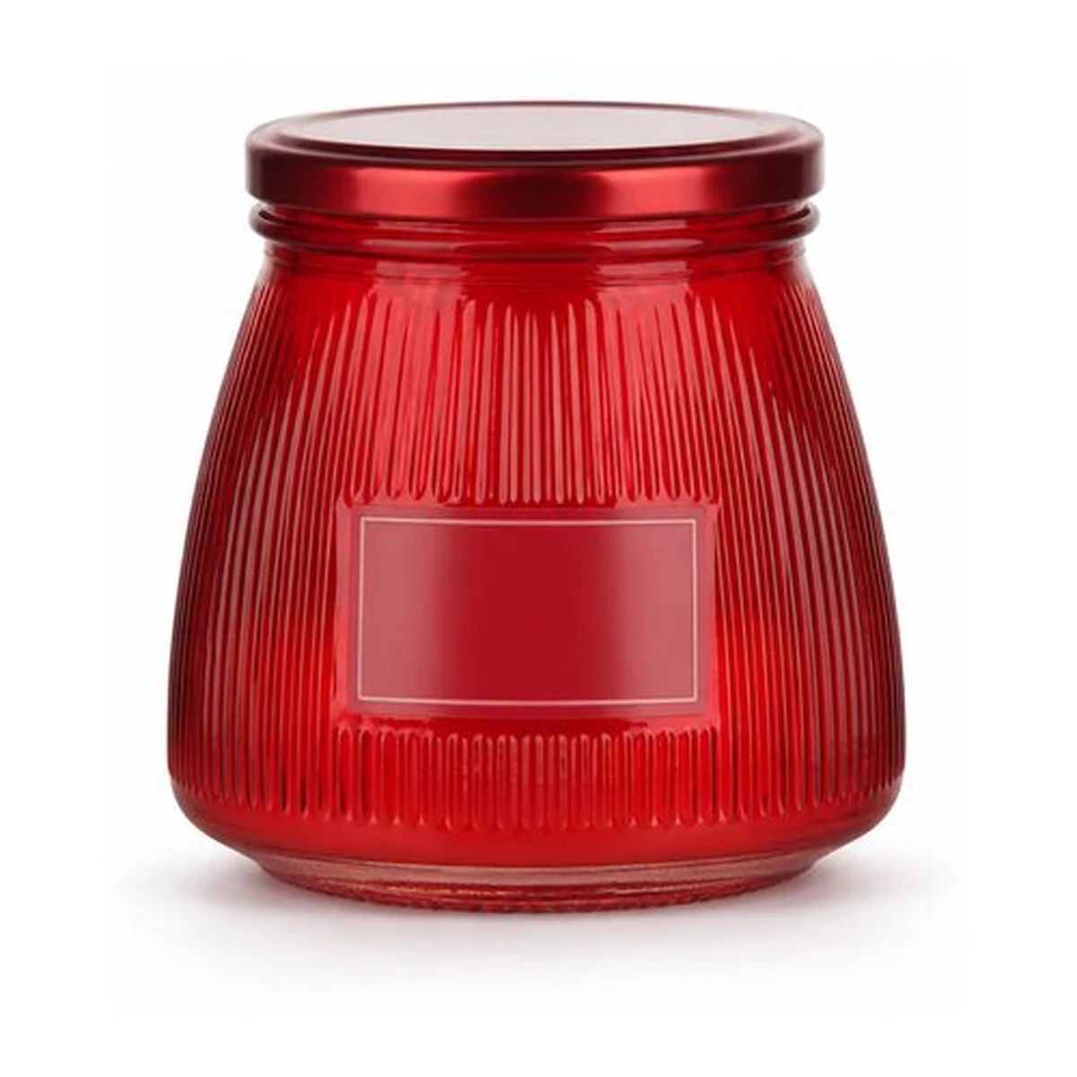 5 oz Vertical-Ribbed Glass Bird's Nest Jar, model YB001025