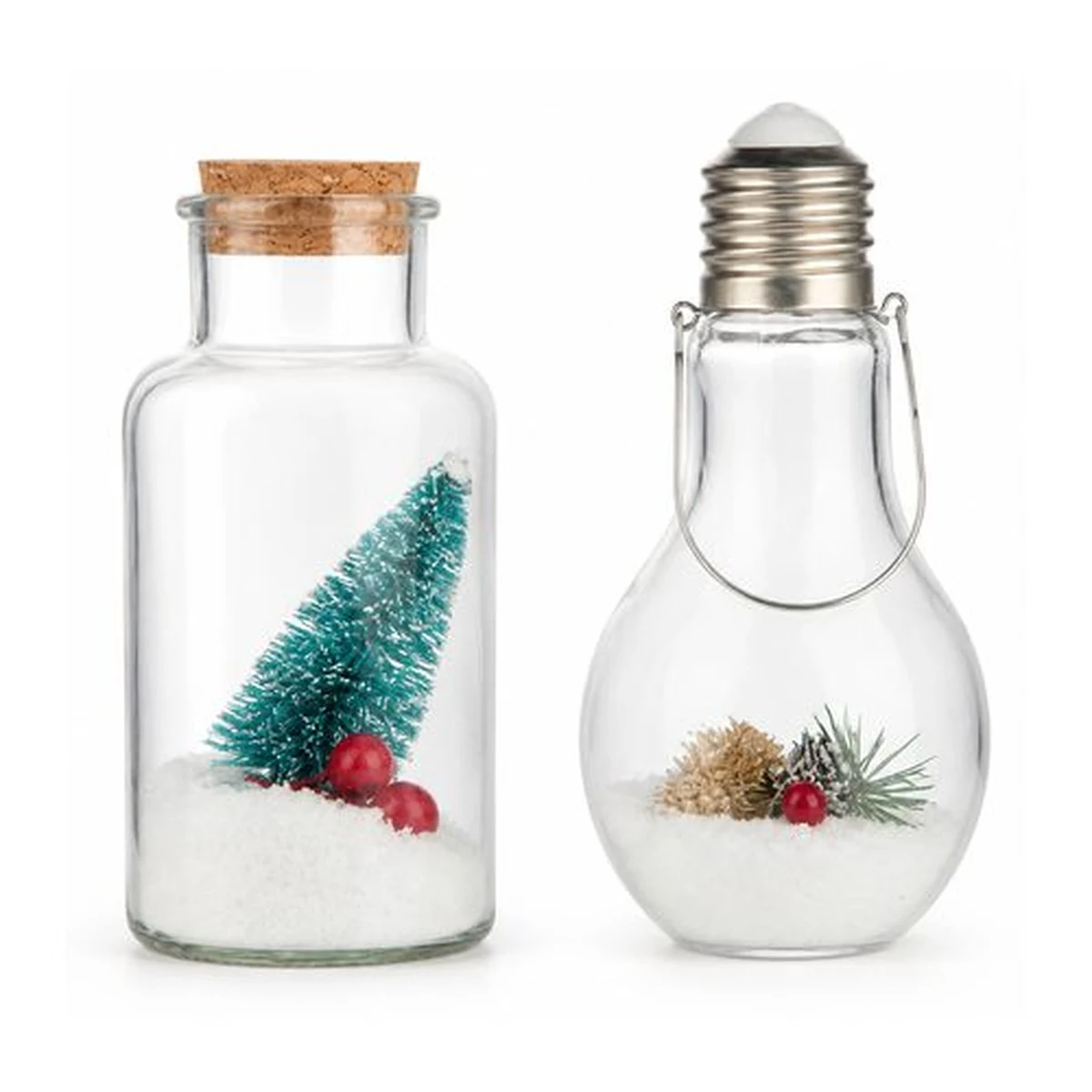 Snowflake Decorative Glass Bottle, model YB001232