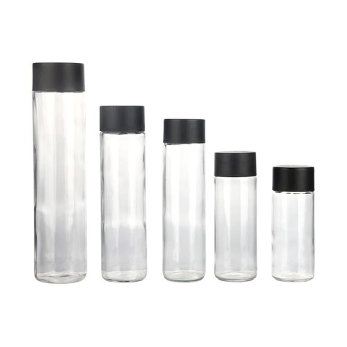 420 ml Straight-Sided Glass Water Bottle, model YB001116