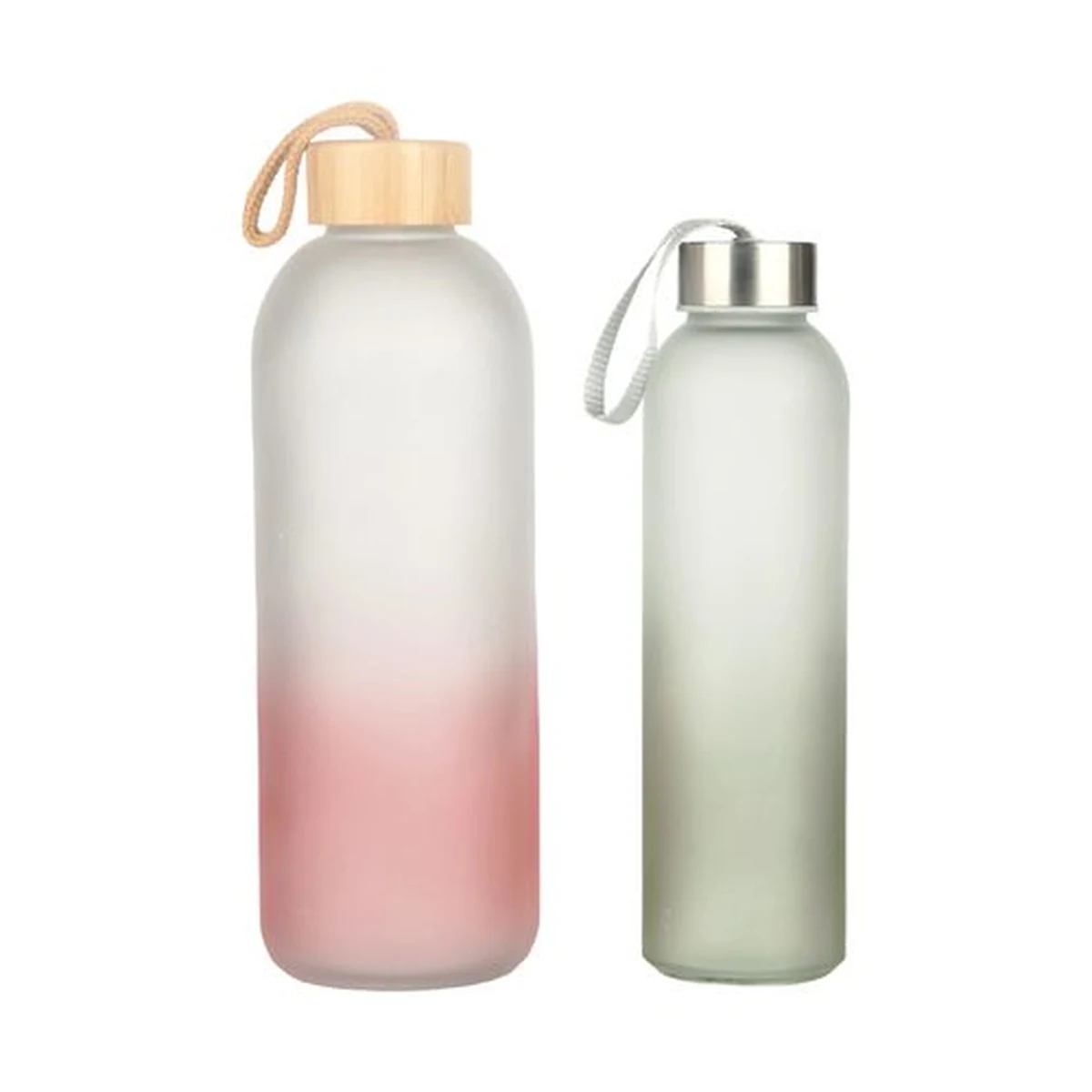 500 ml Half-Frosted Glass Water Bottle, model YB001121