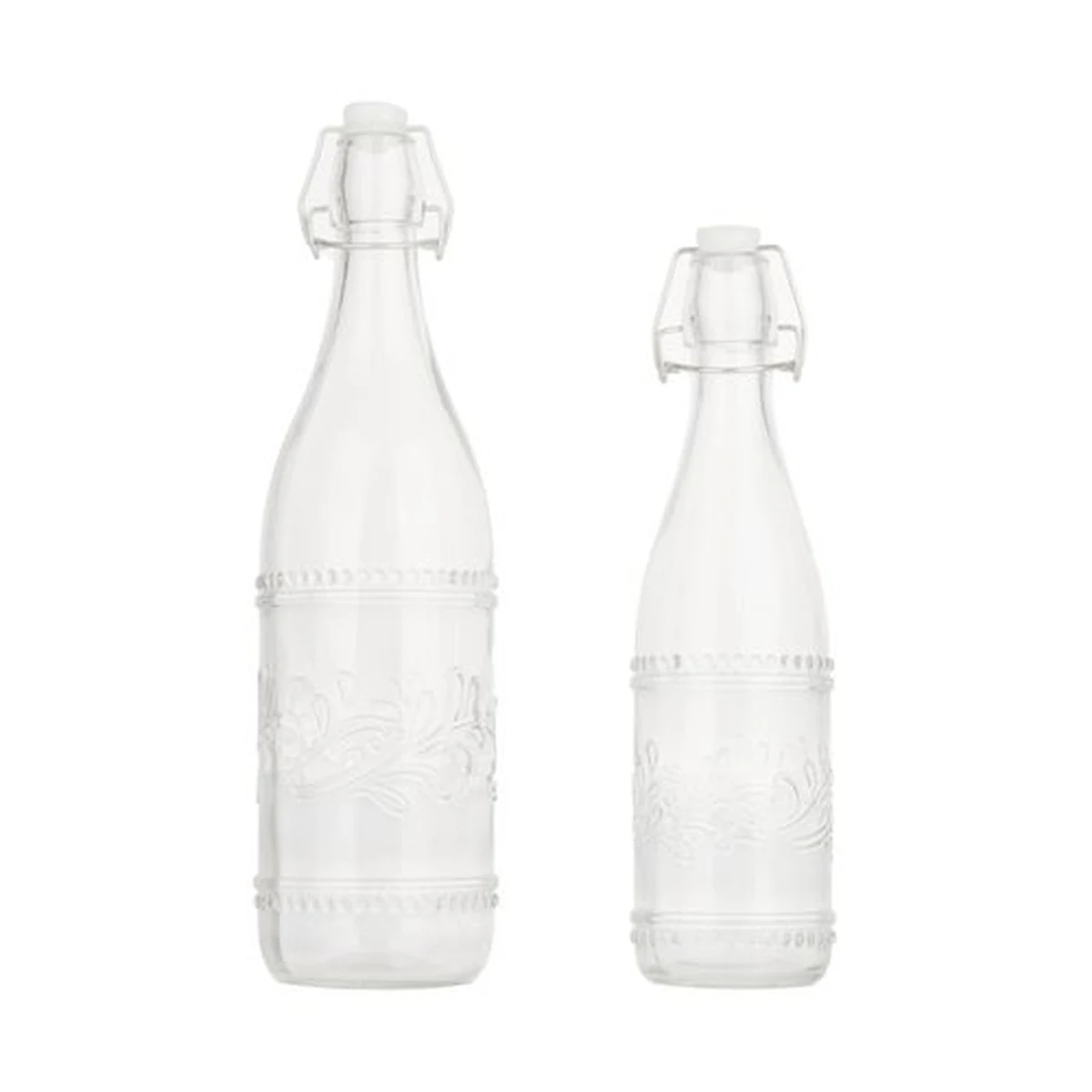 1000 ml Branch-Pattern Glass Water Bottle, model YB001125