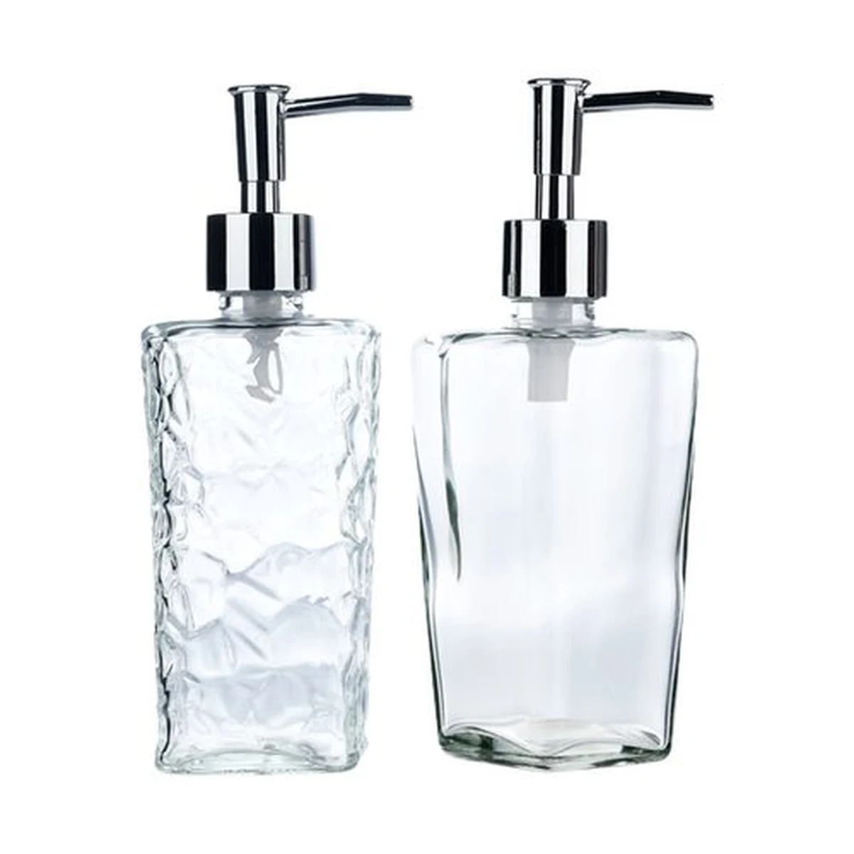 370 ml Tapered Square Color-Sprayed Glass Soap Dispenser, model YB000038