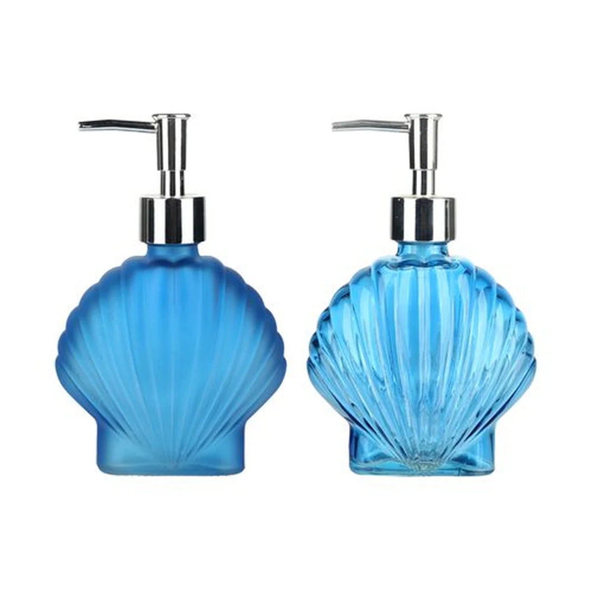 360 ml Shell-Pattern Glass Soap Dispenser, model YB001789