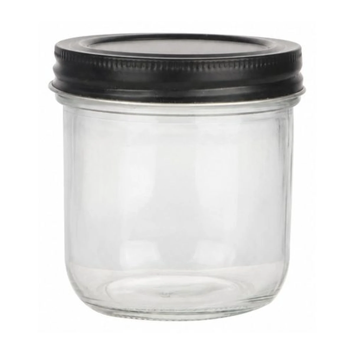 300 ml Rounded Glass Cotton Swab Jar, model YB001805