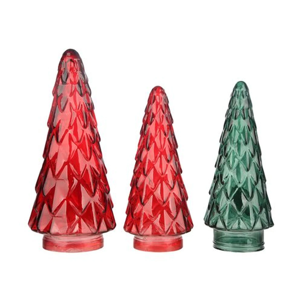 Layered-Branch Christmas Tree Glass Jar Lid Series, model YB001256